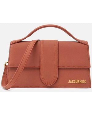 Jacquemus Leather Quilted Chain Shoulder Bag - Red