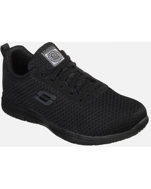 Skechers Ladies Genter Bronaugh Safety Work Trainer - Black