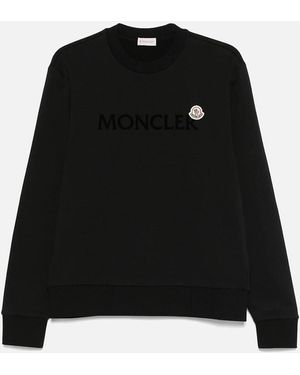 Moncler Flock Logo Sweatshirt - Black