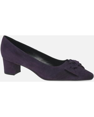 Peter Kaiser Blia Suede Court Shoes - Black