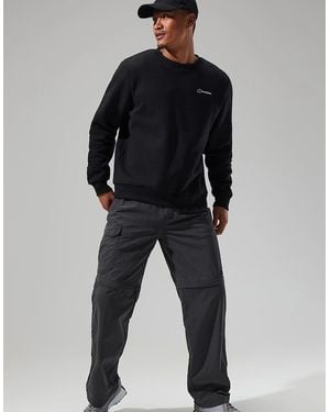 Berghaus Logo Fleece Crew Jumper - Black