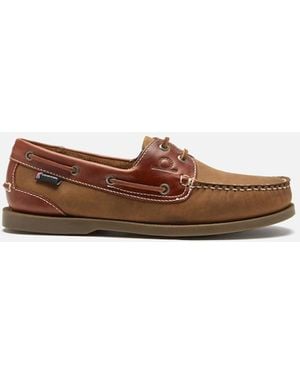 Chatham Bermuda Ii G2 Leather Boat Shoes Walnut/Seahorse - Brown