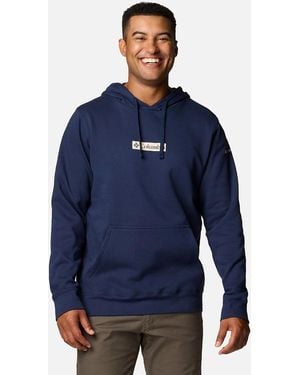 Columbia Trek Cotton Hooded Sweatshirt - Blue