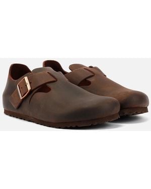 Birkenstock London Leather Shoes - Brown