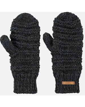 Barts Jasmin Classic Knitted Gloves Mittens - Grey