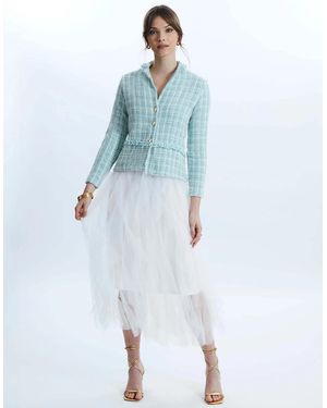 James Lakeland Organza Ruffled Skirt - Blue