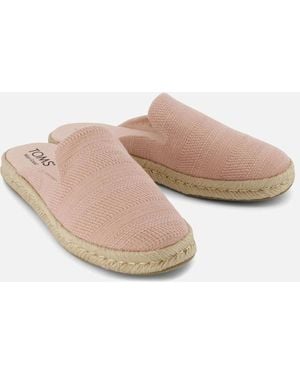 TOMS Santiago Mule Textile Pale Rose Mules - Natural