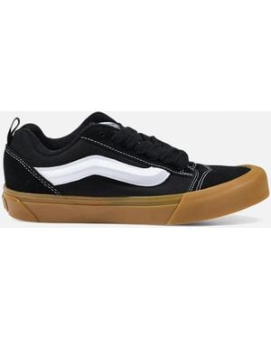 Vans Suede Lace-Up Rubber Sole Trainers - Black