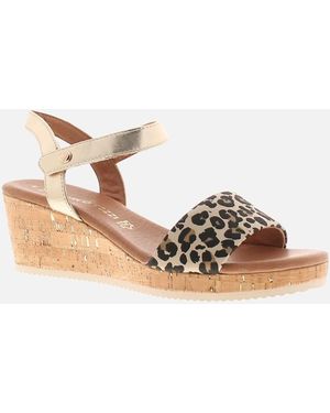 Marco Tozzi Wedge Sandals Tatiana Adjustable Assorted Uk Size - Multicolour