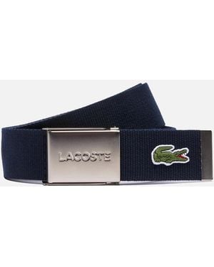 Lacoste Woven Clip Belt - Blue
