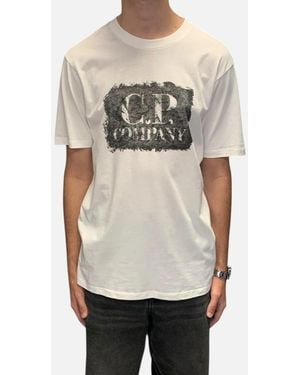 C.P. Company Large Graphic Logo T-Shirt - Natural