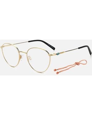 Missoni Metal Bracelet Watch With Golden Dial Frames - Metallic