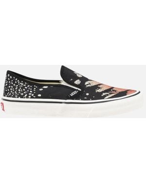 Vans Leather Rubber Sole Shoes - Black