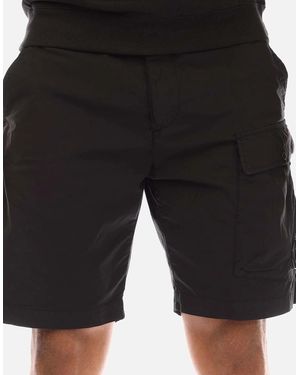 C.P. Company 50 Fili Stretch Cargo Shorts - Black