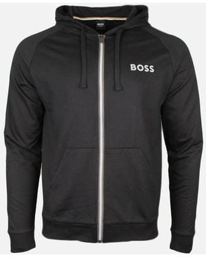 BOSS Authentic Full-Zip Hooded Jacket - Black