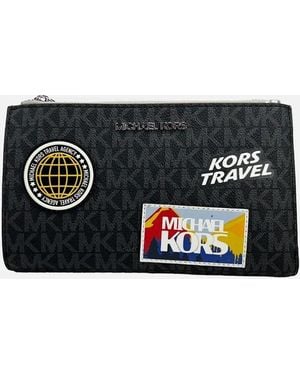 Michael Kors Travel Patchwork Wristlet - Black
