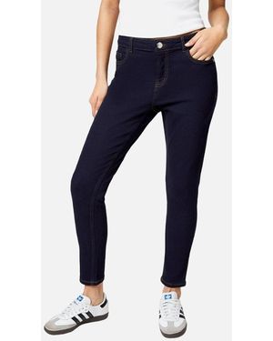 Dorothy Perkins Ladies Stretch Petite Skinny Jeans - Blue