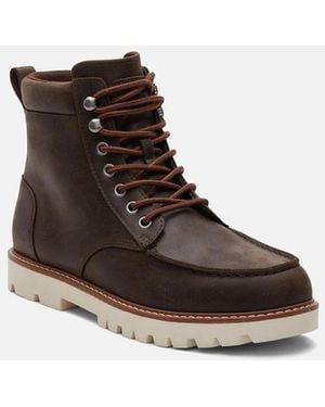 TOMS Palomar Leather Dark Boots - Brown