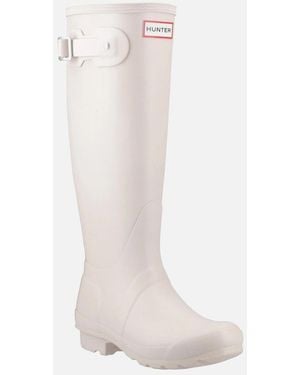 HUNTER Original Tall Rubber Cast Wellington Boots - White