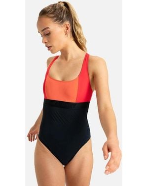 Roxy Active Colorblk One Piece Swimsuit - Red