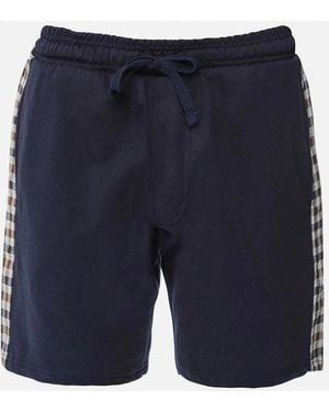 Aquascutum Cotton Shorts - Blue