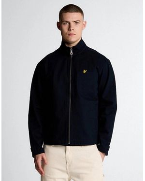 Lyle & Scott High Neck Twill Jacket - Blue