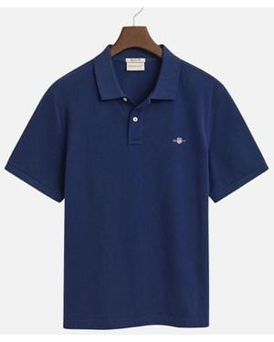 GANT Reg Ss Pique Polo - Blue