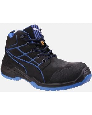 PUMA Krypton Lace Up Safety Boots - Blue