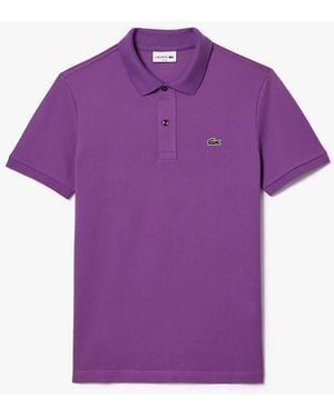 Lacoste Slim-Fit Piqué Polo Shirt - Purple