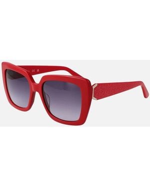 Guess Square Full-Rim Gradient Sunglasses - Red