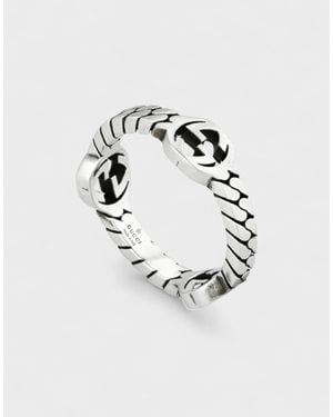 Gucci Interlocked G Ring - White