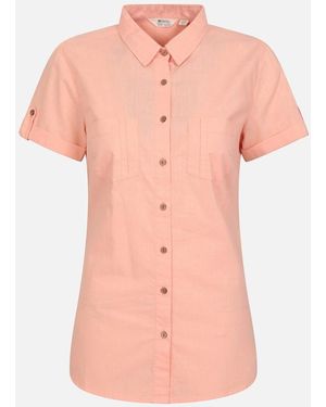 Mountain Warehouse Ladies Coconut Short-Sleeved Shirt - Pink