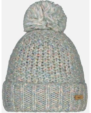 Barts Aitane Chunky Knitted Bobble Hat - Grey