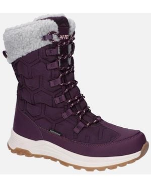 Hi-Tec Sophia Nylon Italian Plum/Sepia Rose Winter Ankle Boots - Purple