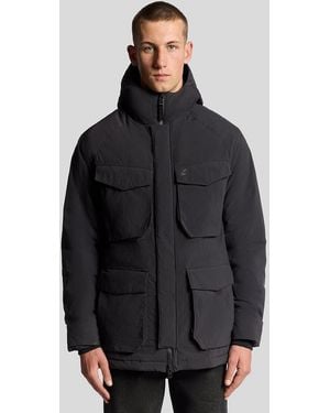 Lyle & Scott Military Inspired Insulated Parka - Black