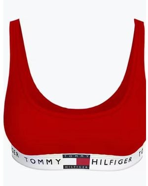 Tommy Hilfiger Unlined Bralette Ladies Primary - Red
