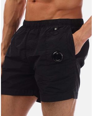 C.P. Company Flatt Nylon Lens Swim Shorts - Black