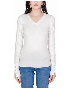 Guess Cotton Jersey Top - White