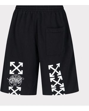 Off-White c/o Virgil Abloh Exactly The Opposite Arrow Skate Sweatshorts - Blue