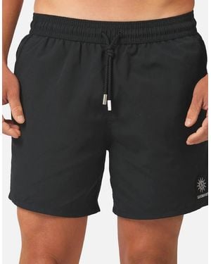 Sandbanks Badge Logo Swimshort - Black