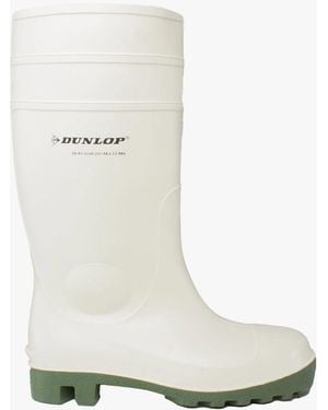 Dunlop Protomastor Full Safety Wellington Boots - White