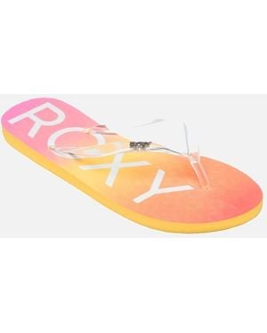 Roxy Viva Jelly Flip Flops - Pink