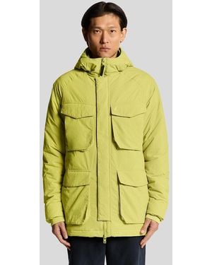 Lyle & Scott Military Inspired Insulated Parka - Yellow