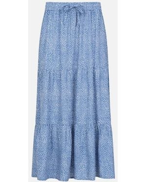 Mountain Warehouse Ladies Palermo Tiered Midi Skirt - Blue