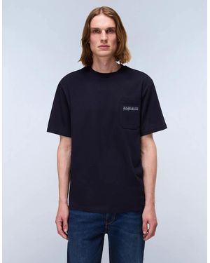 Napapijri Fanes Short Sleeve T-Shirt - Blue