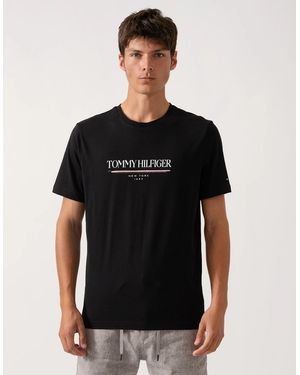 Tommy Hilfiger Brand Love Hilfiger Tee - Black