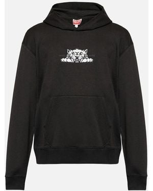 KENZO Happy Tiger Embroidered Classic Hoodie - Black