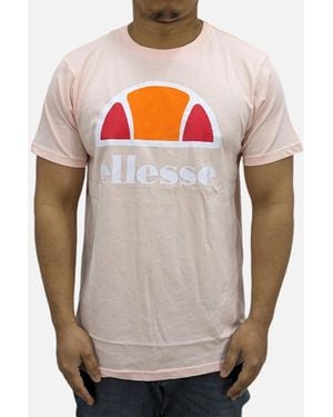 Ellesse Ecrillo T Shirts Crew Neck Short Sleeve Casual Summer Cotton Tee - Grey