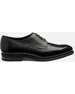 Loake Gosling Plain Derby Shoe - Black