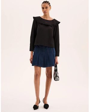 OMNES Echo Denim Mini Skirt - Blue